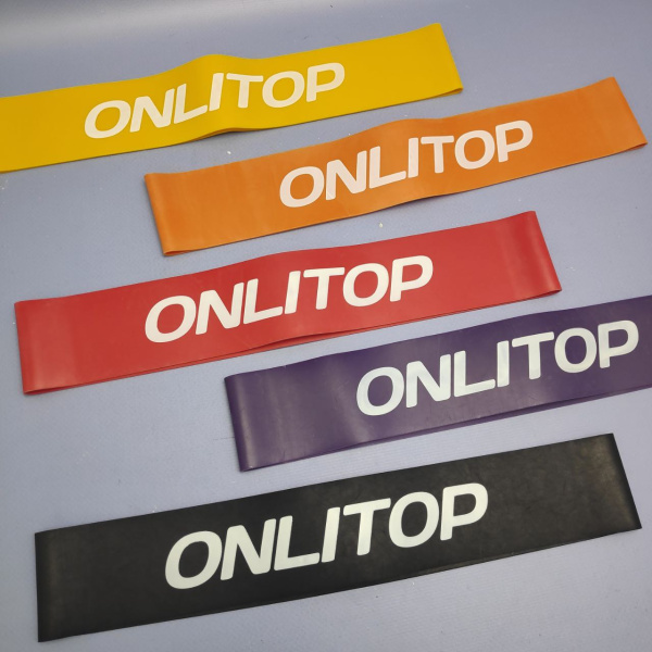 Набор эспандеров OnliTop для фитнесса из латекса 5 шт. / Резинки, 5 уровней нагрузки